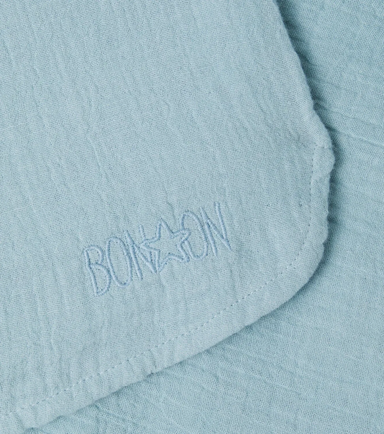 Рубашка из хлопковой марли Bonton, синий — фото 3