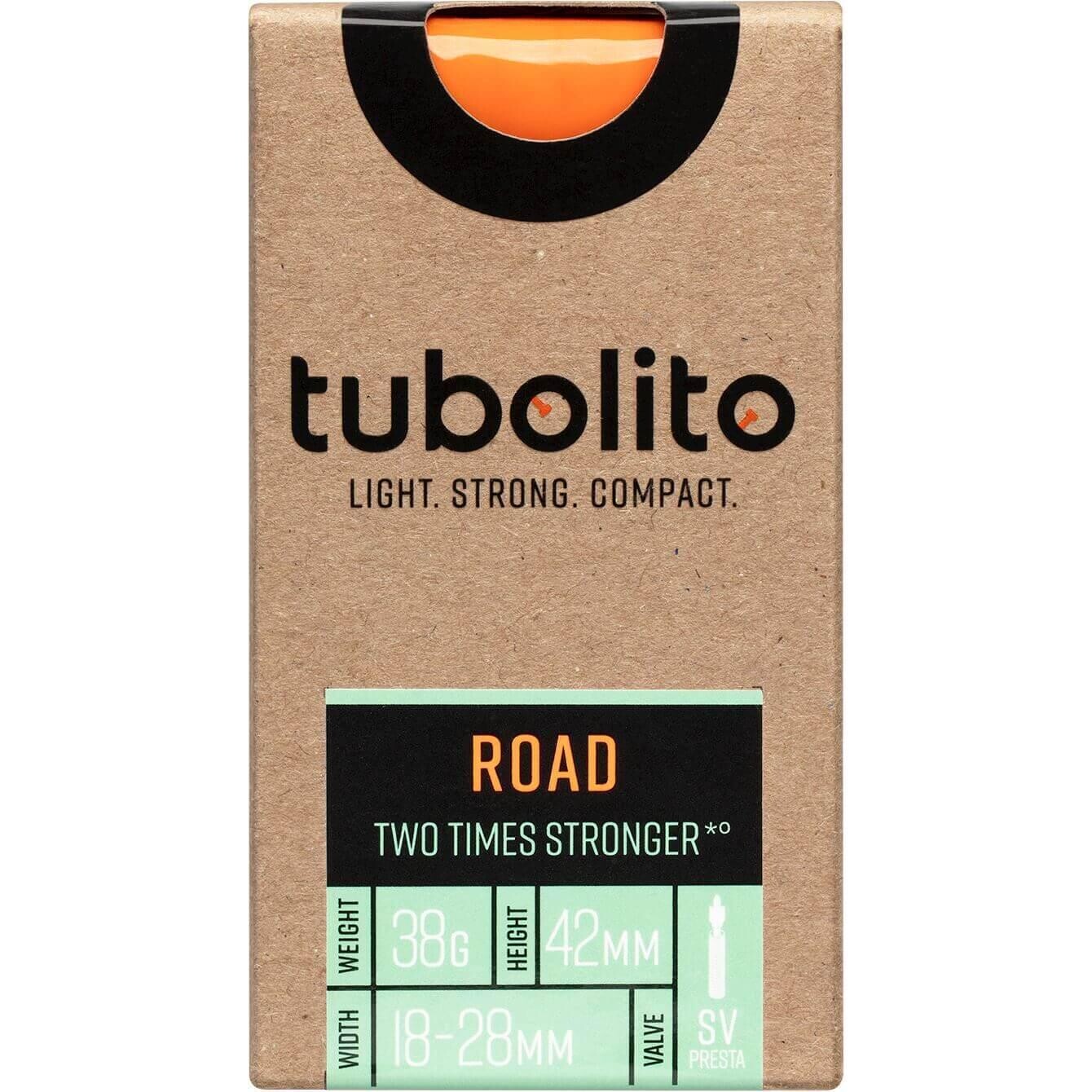 

Труба Tubolito Tubo Road 28 - дюймовая сверхлегкая трубка SV 42 мм, апельсин
