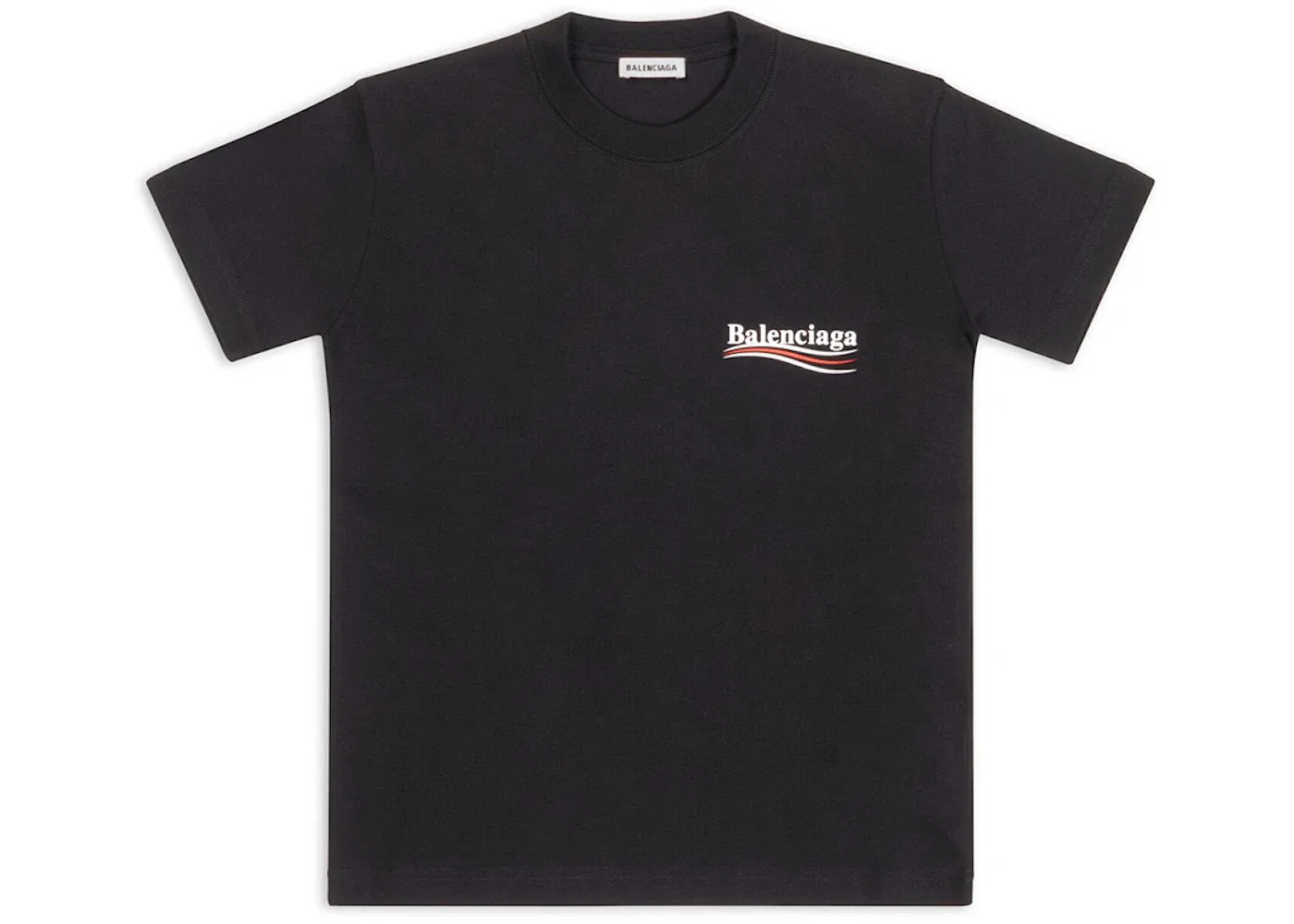 Женская футболка с принтом Political Campaign Balenciaga, Black