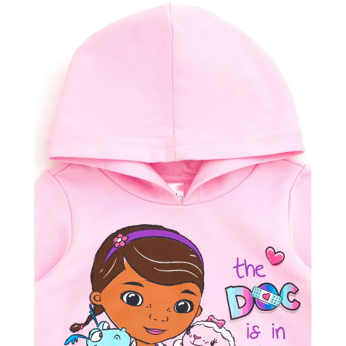 Детское худи для девочек с принтом Doc McStuffins Disney Fleece Pullover Hoodie Disney, Pink — фото 4