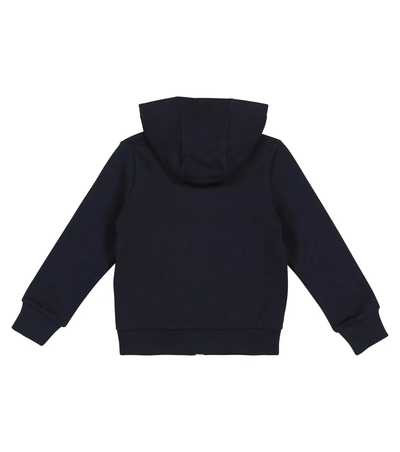 Стеганая пуховая толстовка с капюшоном Moncler Enfant, синий — фото 4