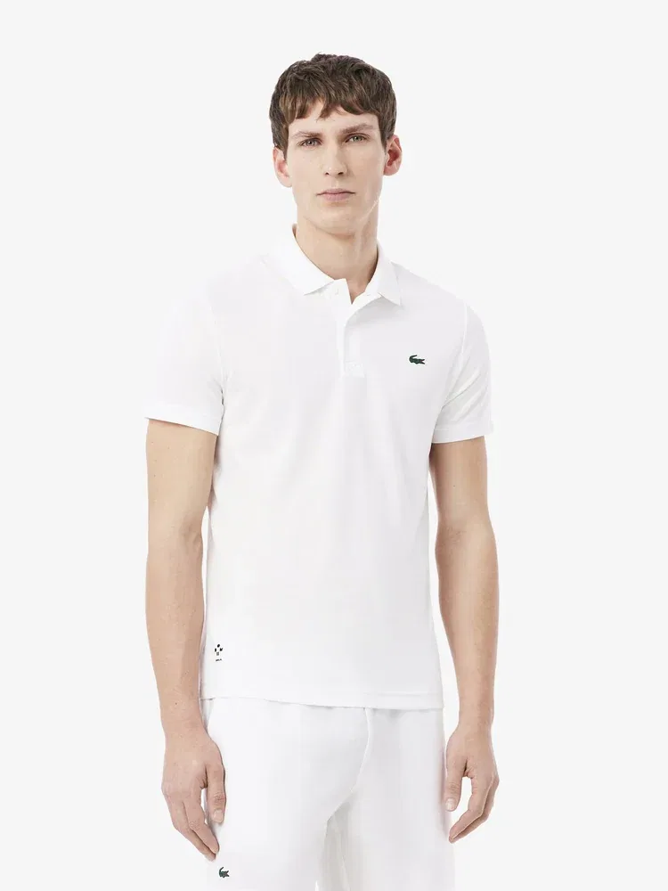 Футболка поло с коротким рукавом Daniil Medvedev LACOSTE, White