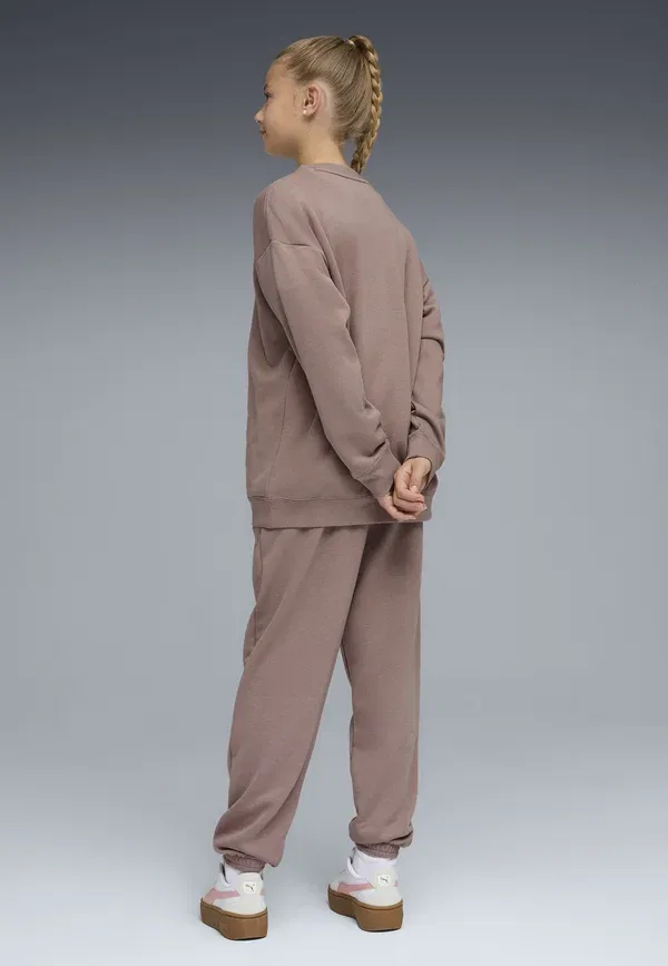 Спортивный костюм хлопковый Loungewear set Puma, Sandstone, песочный — фото 2