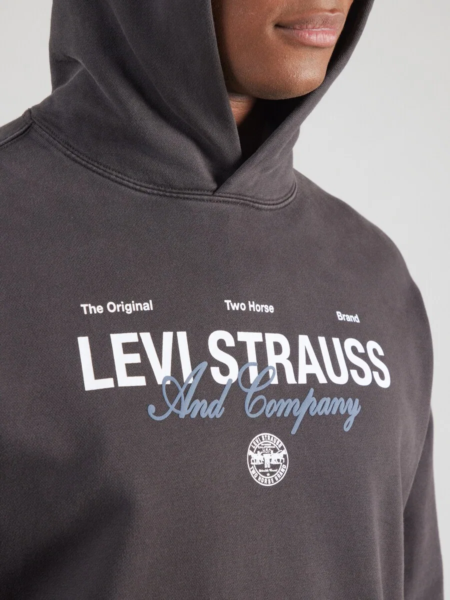 Толстовка LEVI'S 'Sunset Graphic Hoodie' черного цвета — фото 3