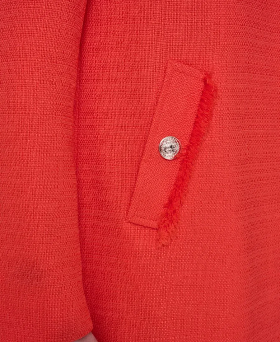 Женское пальто с воротником-стойкой и открытым передом Tommy Hilfiger, Grenadine — фото 4