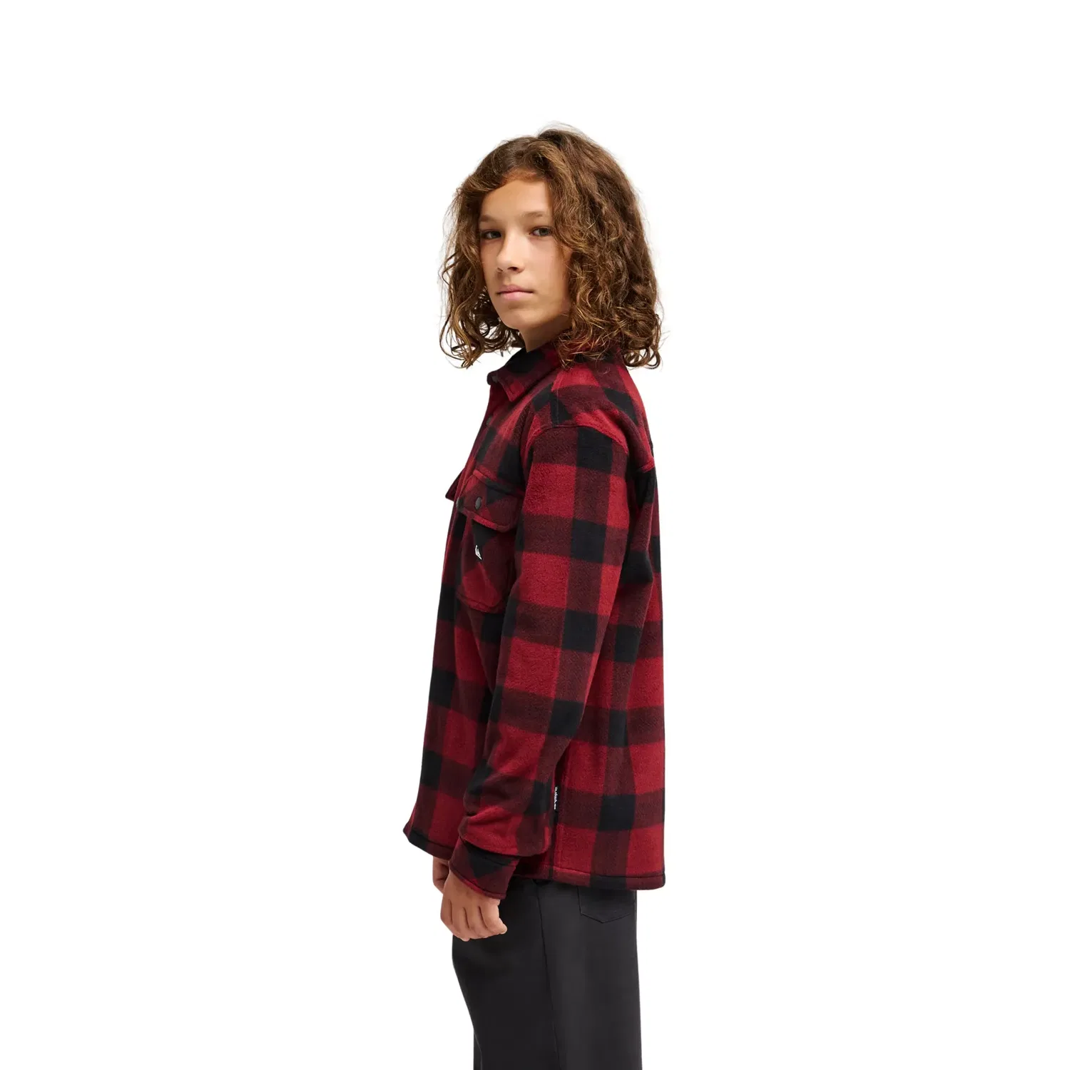 Детская рубашка с длинным рукавом Venture Polar Quiksilver, Rojo Cereza — фото 3