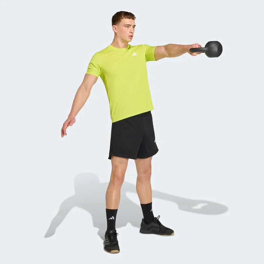 Футболка ADIDAS PERFORMANCE Performance Shirt 'WE' желтого цвета — фото 4