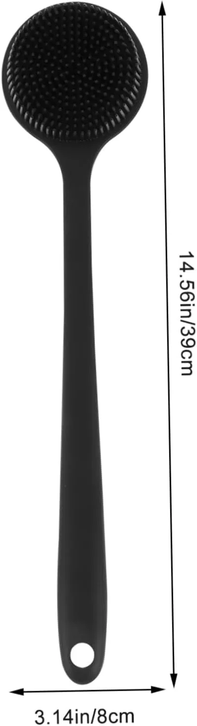 Щетка для тела с длинной ручкой TOYANDONA, черный, 37x8x3.5 см — фото 2