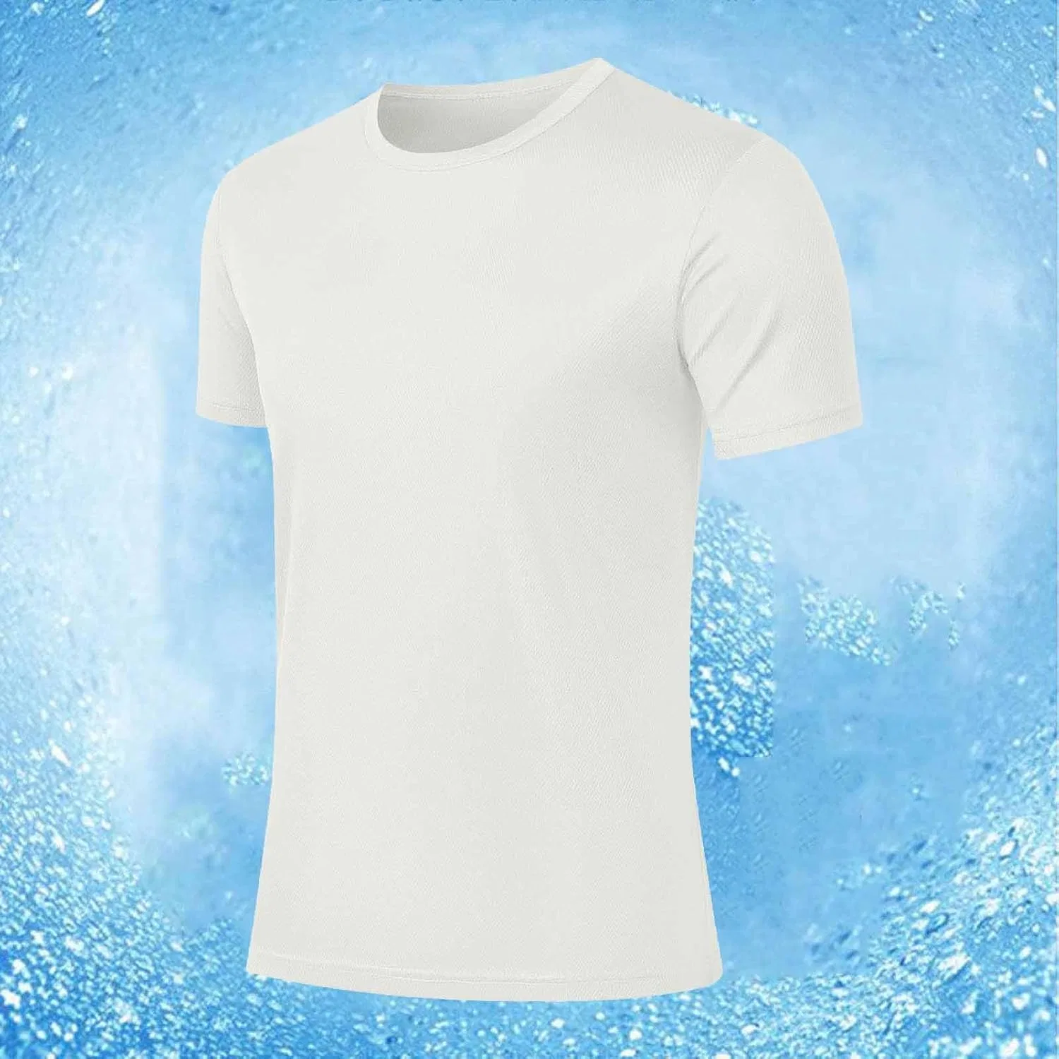 Мужская футболка с круглым вырезом Generic, White — фото 2