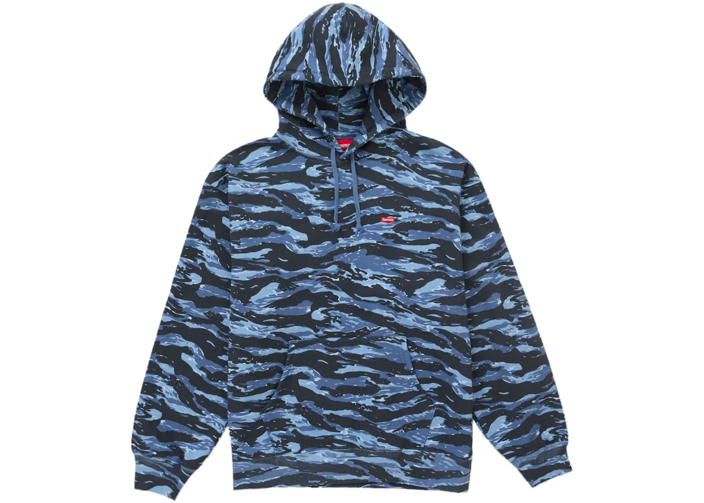 Мужская худи с капюшоном Supreme Sweatshirt (FW24), Blue Tiger Camo