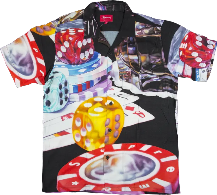 

Рубашка Supreme Casino Rayon Shirt 'Black', черный