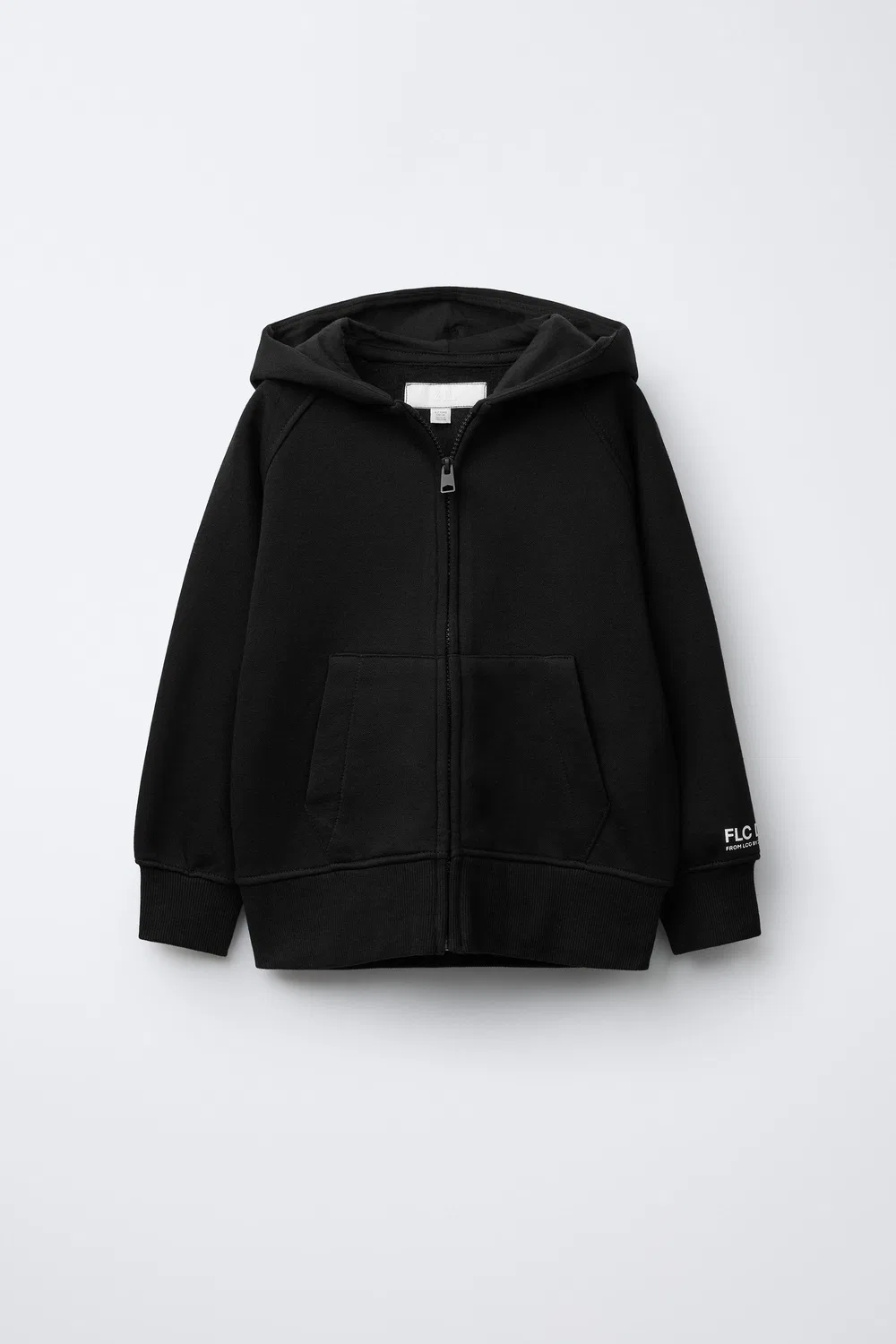 Плюшевая толстовка на молнии ZARA, Black