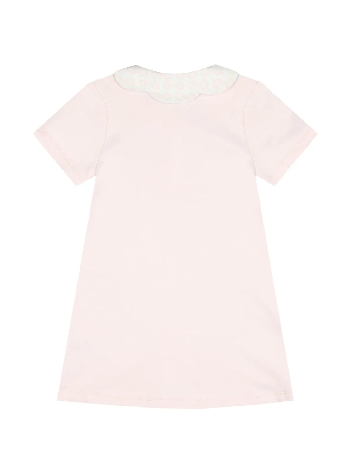 Платье с фестонами и вышивкой Aigner Kids, розовый — фото 2