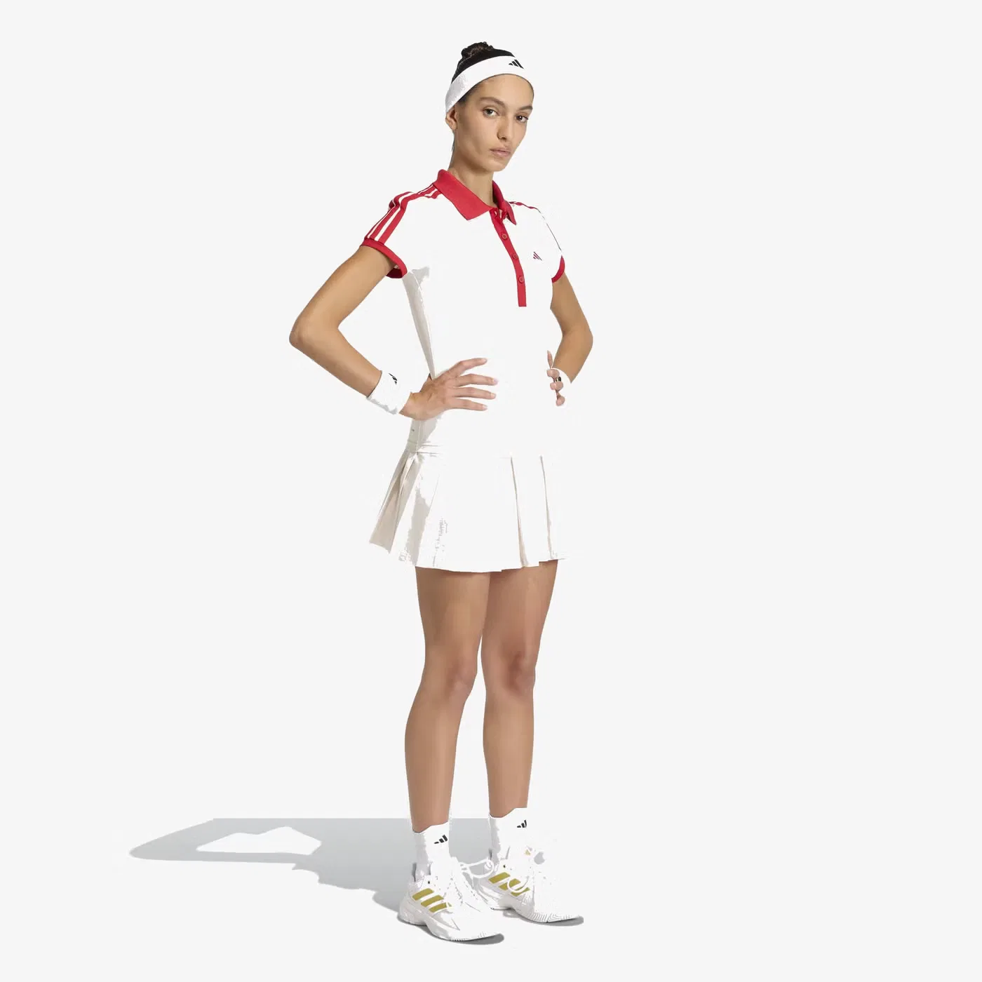 Юбка мини с цветными блоками Tennis Classics Adidas, белый — фото 4