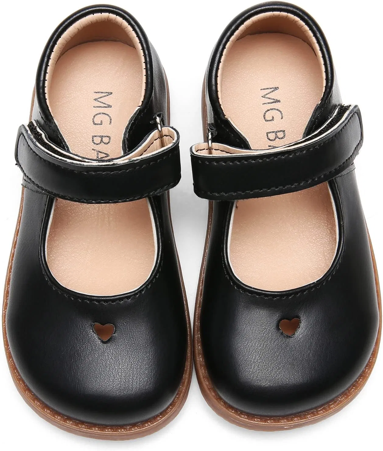 Детские туфли Мэри Джейн для девочек Classic Mary Jane Flats DADAWEN, Black