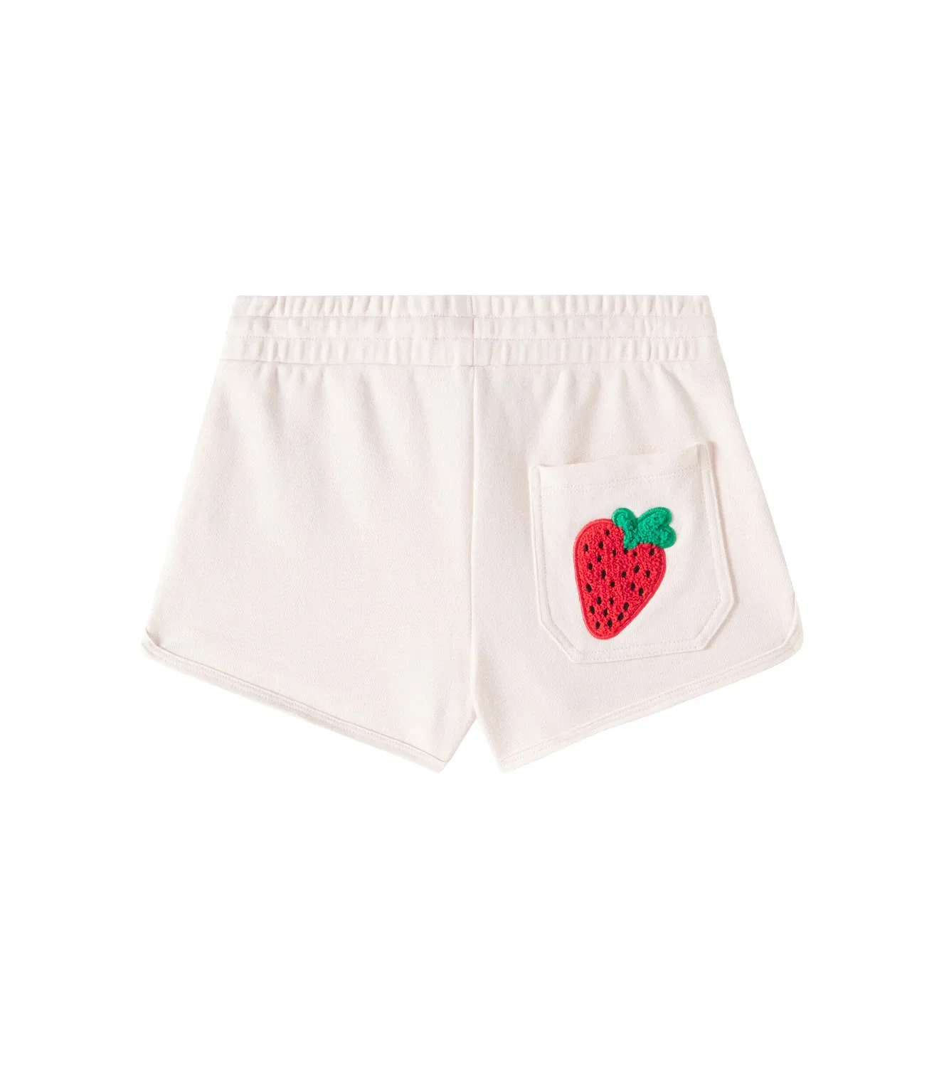 Шорты хлопковые с аппликациями Stella Mccartney Kids, белый — фото 3