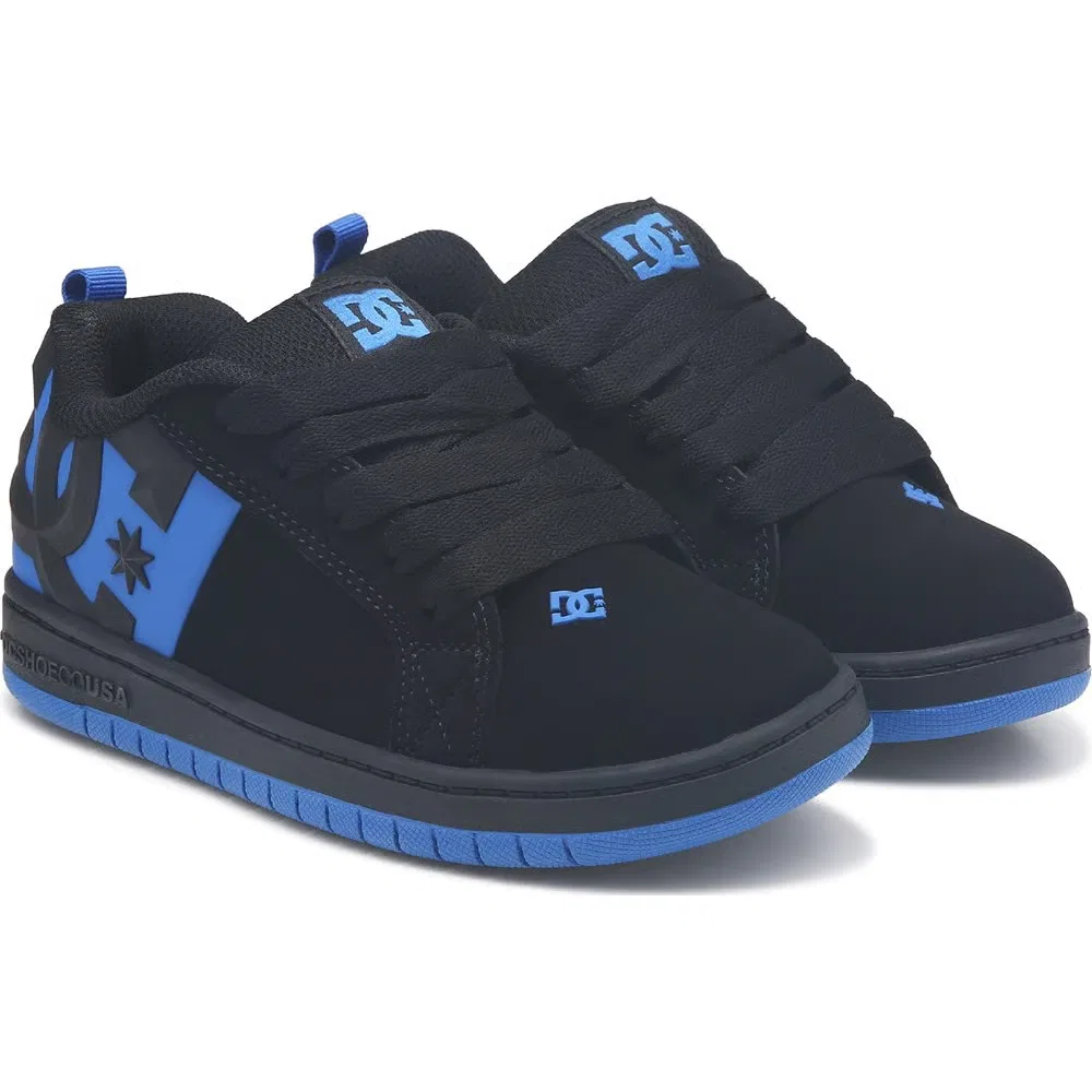Детские кроссовки Court Graffik Dc Shoes, Black/Blue