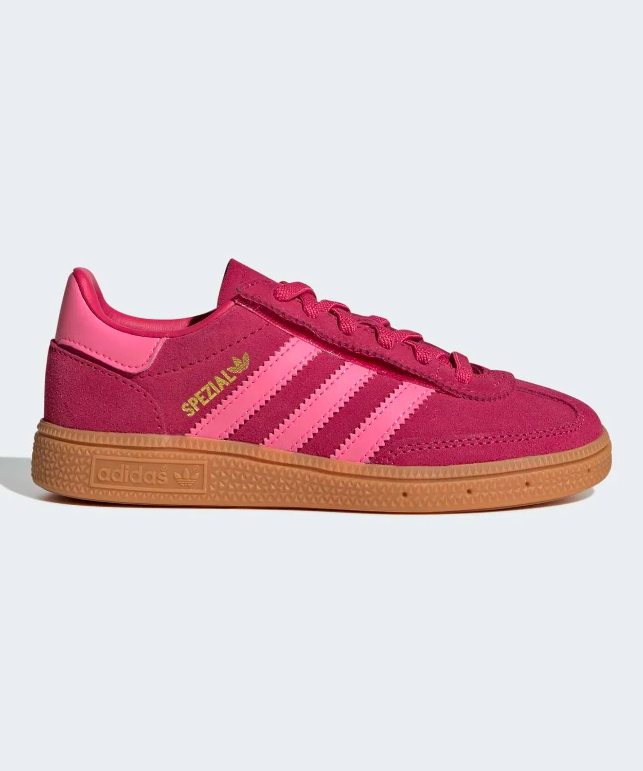 Детские кроссовки Handball Spezial Comfort Closure Elastic Lace Kids с эластичной шнуровкой Adidas, Pink