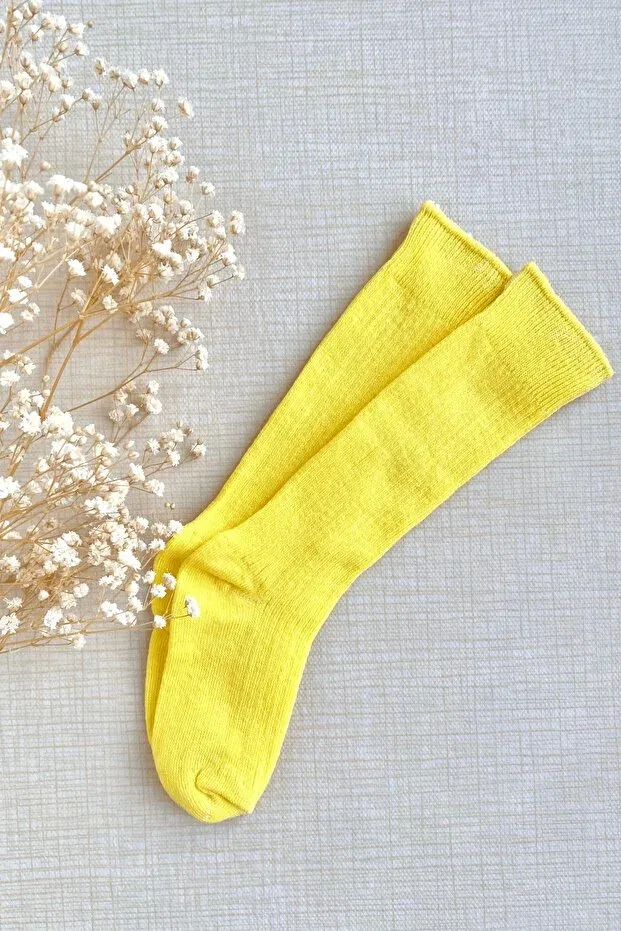 Детские гольфы для девочек и мальчиков хлопковые Esra'S Store, Yellow