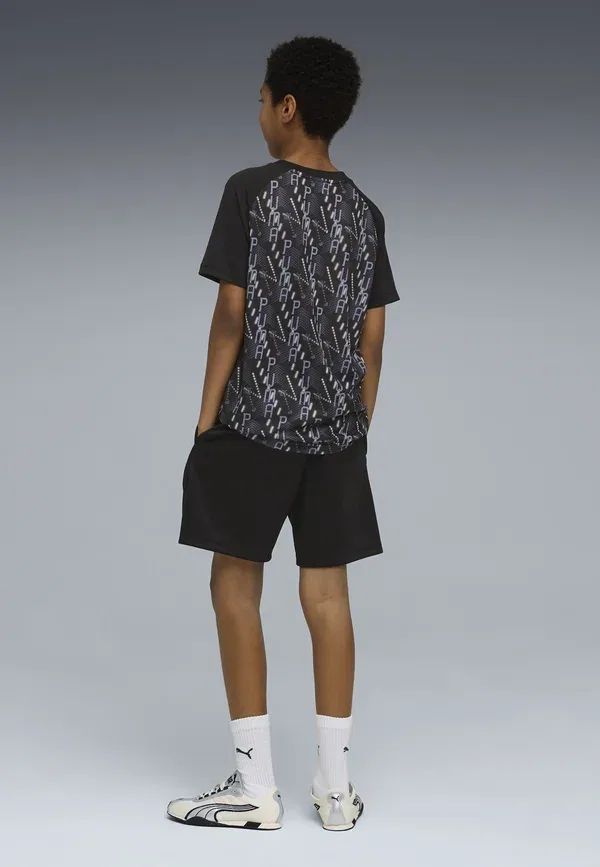 Комплект из футболки и шорт с принтом Tad ess aop poly tee and shorts set Puma, черный — фото 3