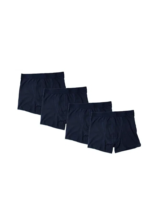 Детские боксеры для мальчиков однотонные 4-предметный набор Iwings, Navy Blue