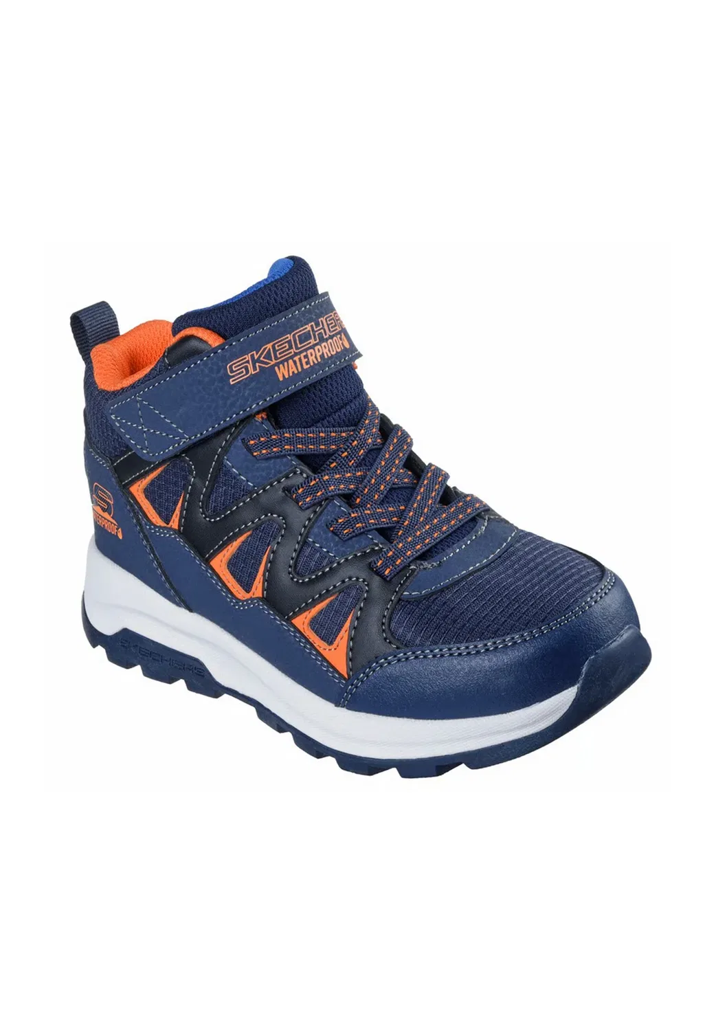 Storm Blazer - высокие кроссовки Skechers, Navy/Orange Synthetic/ Navy Textile/ Black Trim — фото 2