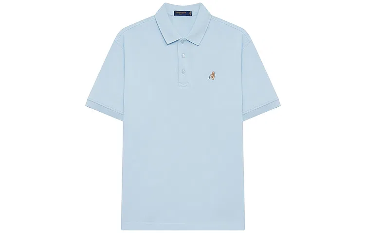 Детское поло из дышащей сетки Light Aqua Blue Teenie Weenie Men