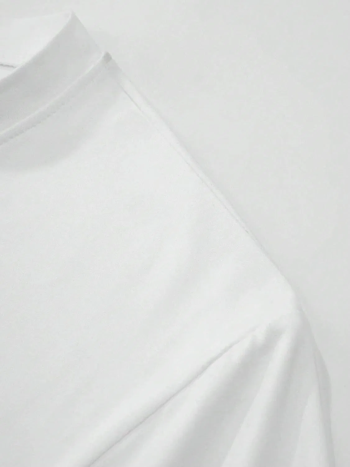 Мужская длинная футболка с круглым вырезом, White — фото 4