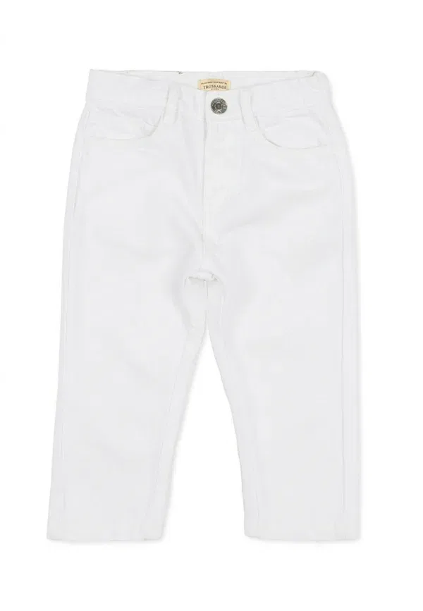 Брюки прямого кроя straight leg jeans Tru Trussardi Junior, белый