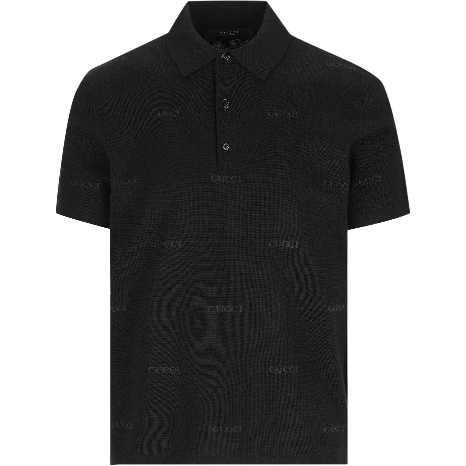 Мужской свитер с поло-воротником Black GUCCI