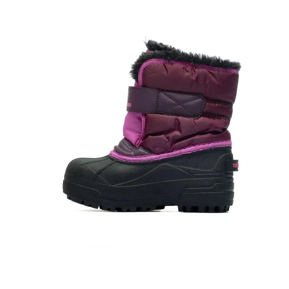 Детские снежные ботинки с высоким голенищем Snow Commander Sorel, Роза — фото 2