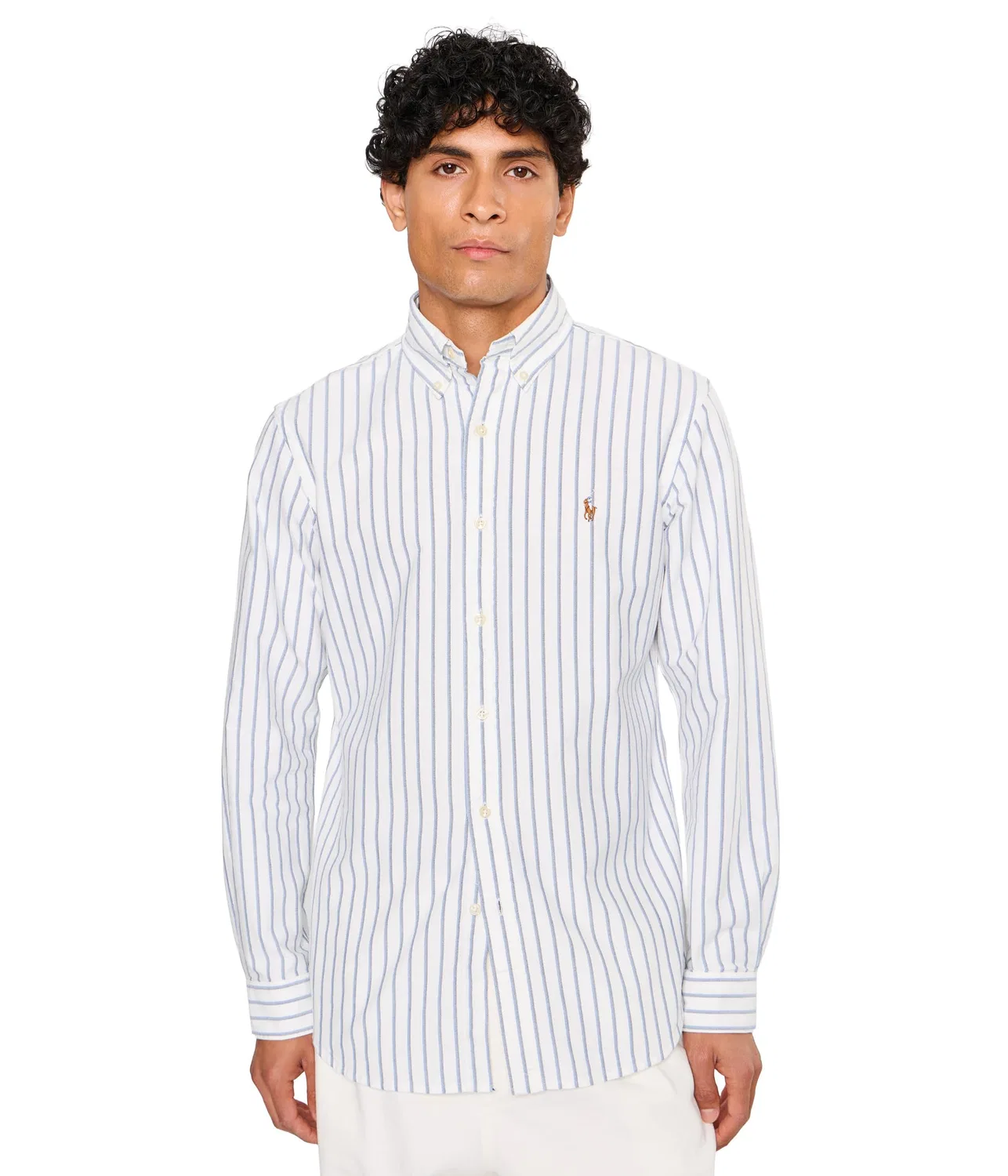 Рубашка Оксфорд в полоску Polo Ralph Lauren, White/Blue Multi