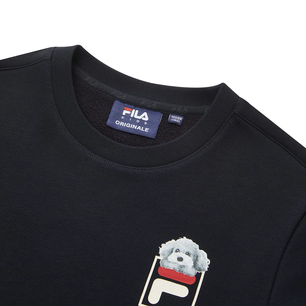 Детский свитшот с круглым вырезом Legend Blue FILA KIDS — фото 4