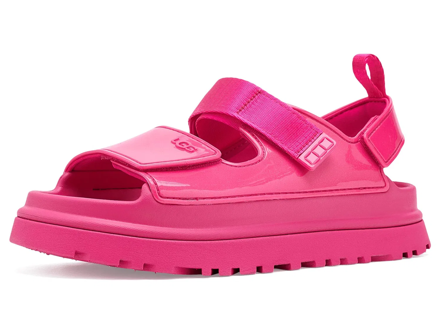 Сандалии Goldenglow Glossy Sparkles (для маленьких и больших детей) Ugg Kids, Deep Coral