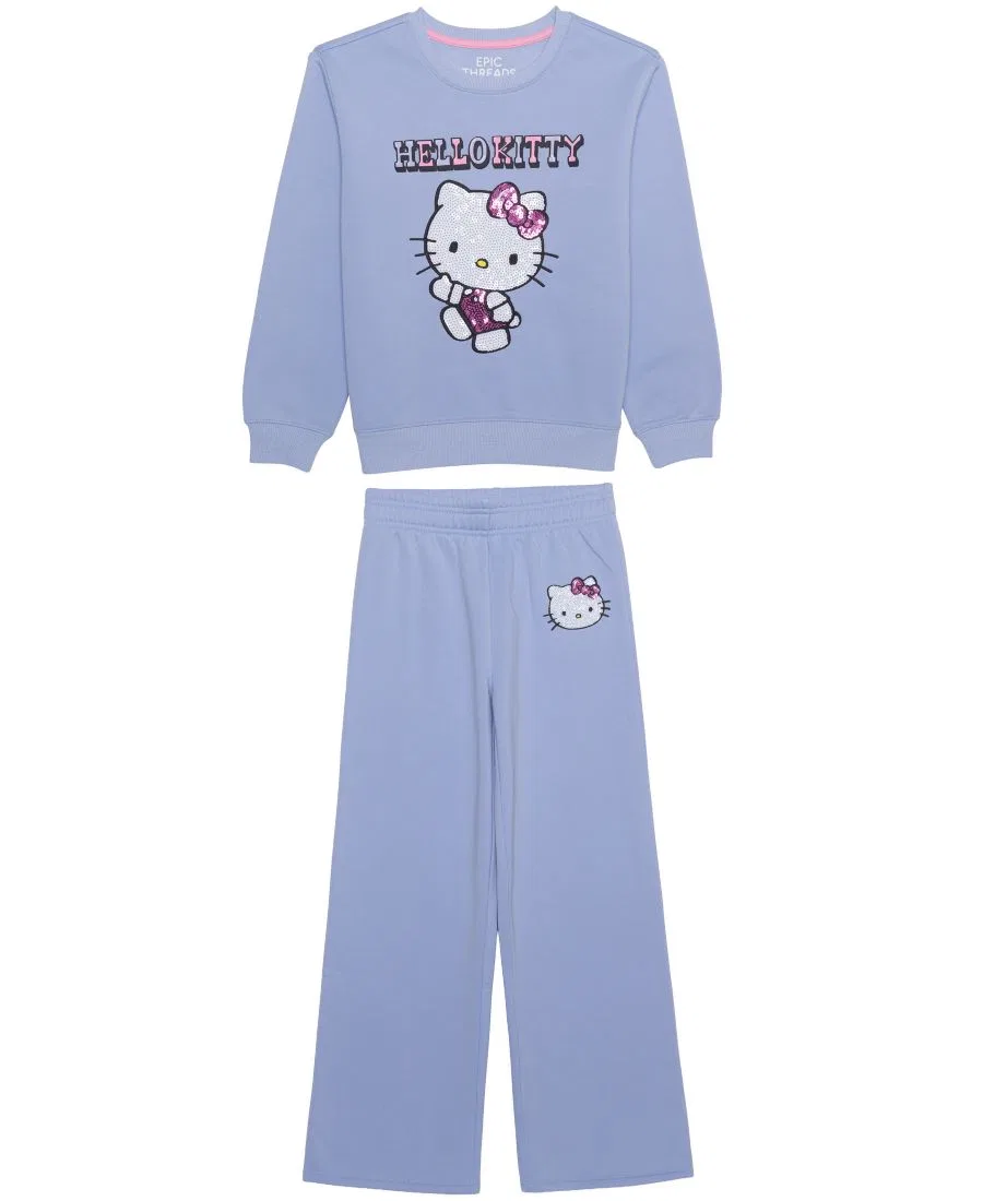Комплект из 2 предметов толстовка и джоггеры Hello Kitty Graphic Epic Threads, Lucien Blue