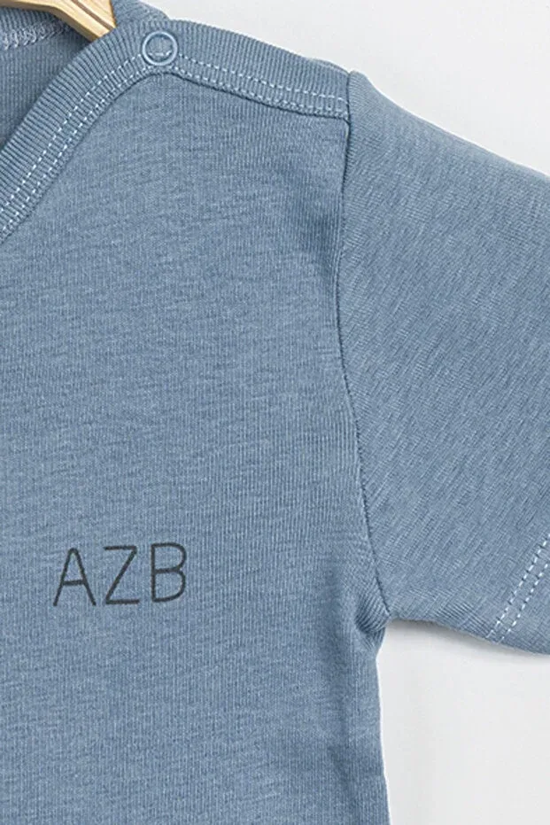 Детское боди с длинным рукавом Aziz Bebe, Indigo — фото 3