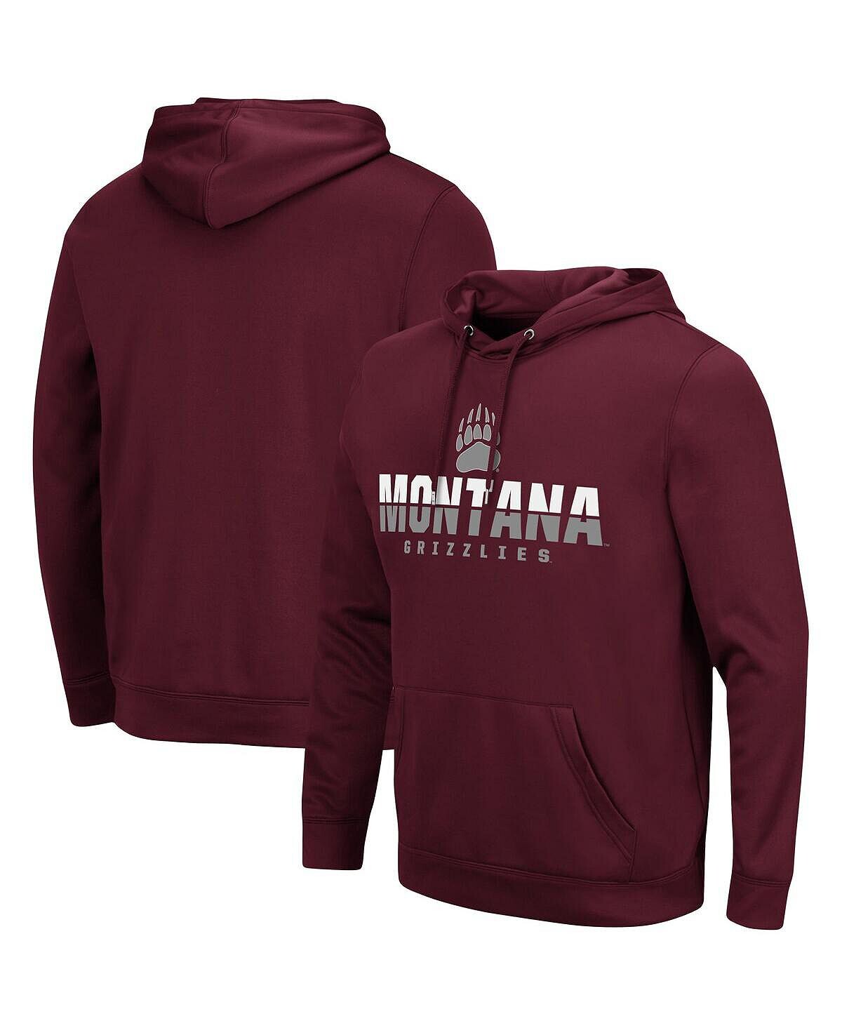 

Мужская толстовка с капюшоном maroon montana grizzlies lantern Colosseum