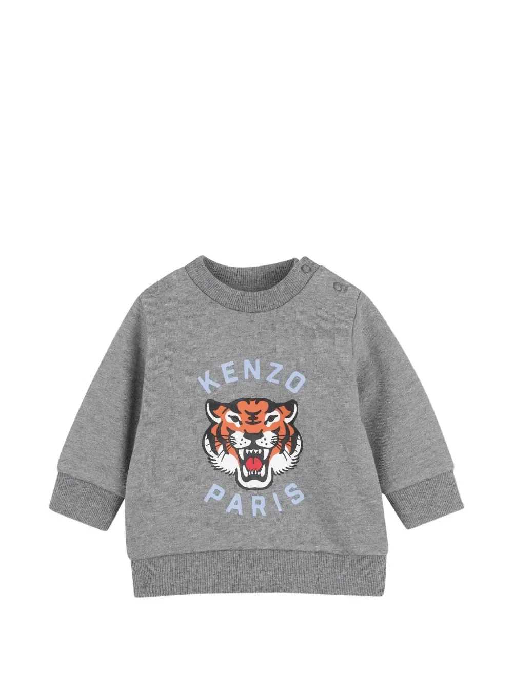 Спортивный костюм с принтом Kenzo Kids, серый — фото 3