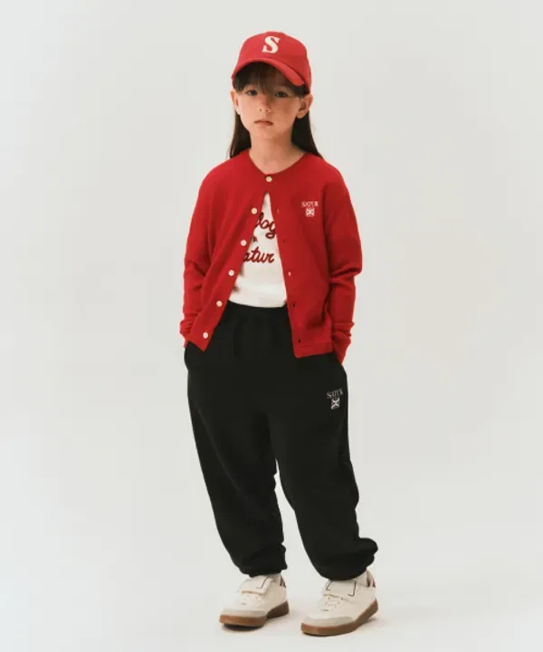 Кардиган базовый круговой вязаный, Sator Kids, красный — фото 3