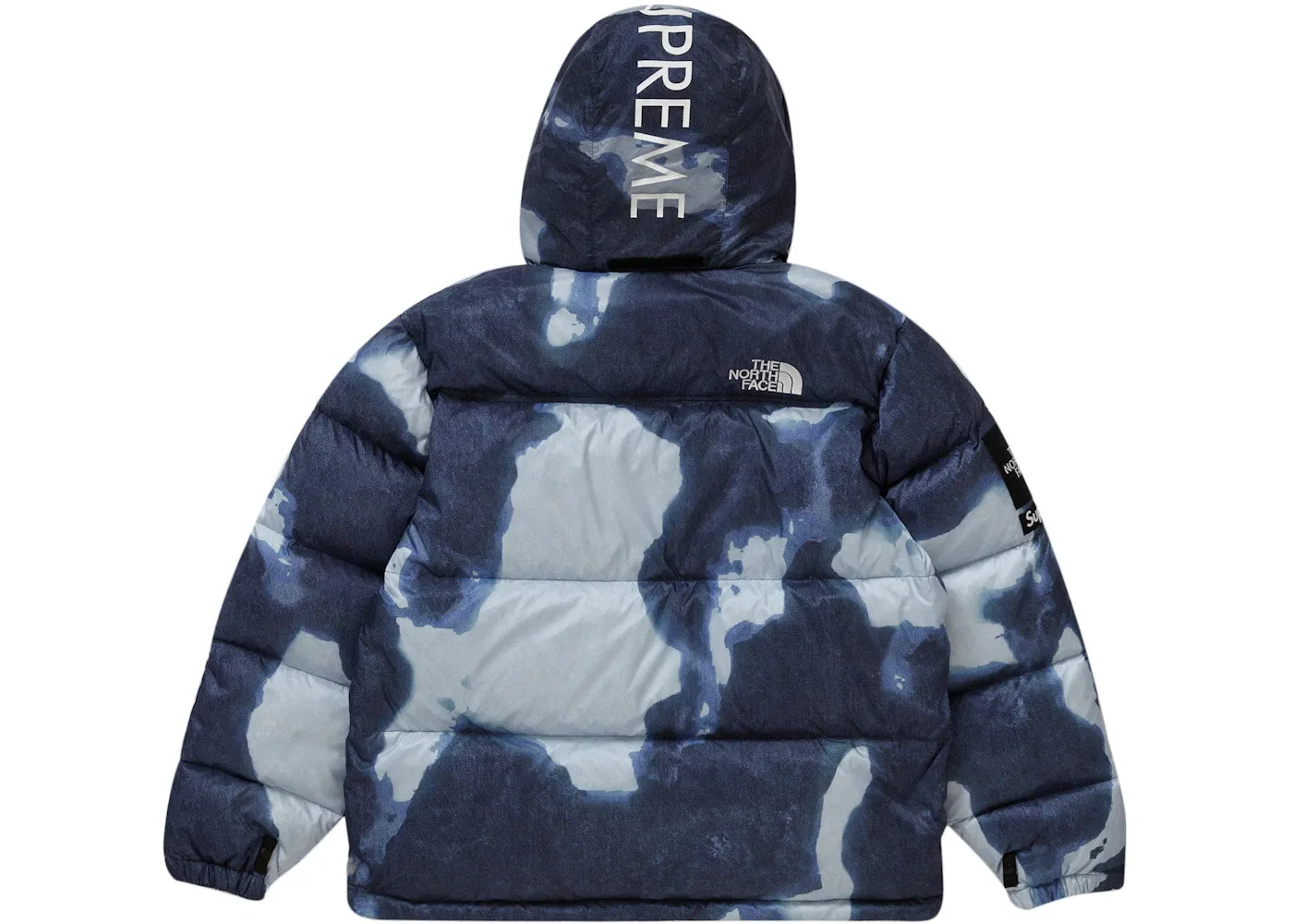 Мужская куртка с принтом Bleached Denim Print Supreme The North Face, Indigo — фото 3