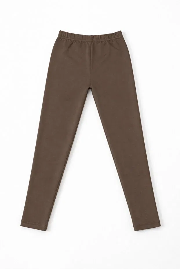 Детские леггинсы для девочек хлопковые Aykır I Bebe, Brown — фото 2