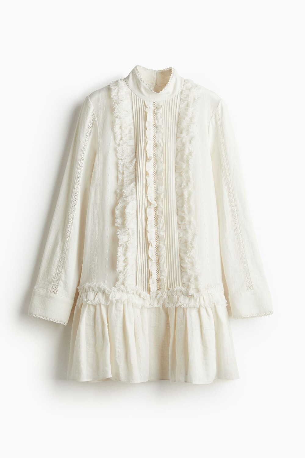 

Платье H&M Ruffled, кремовый, Бежевый, Платье H&M Ruffled, кремовый