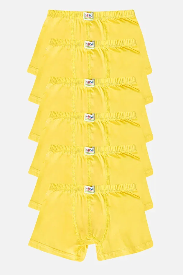 Детские боксеры для мальчиков хлопковые комплект 6 шт Arma Yıldız, Yellow — фото 3