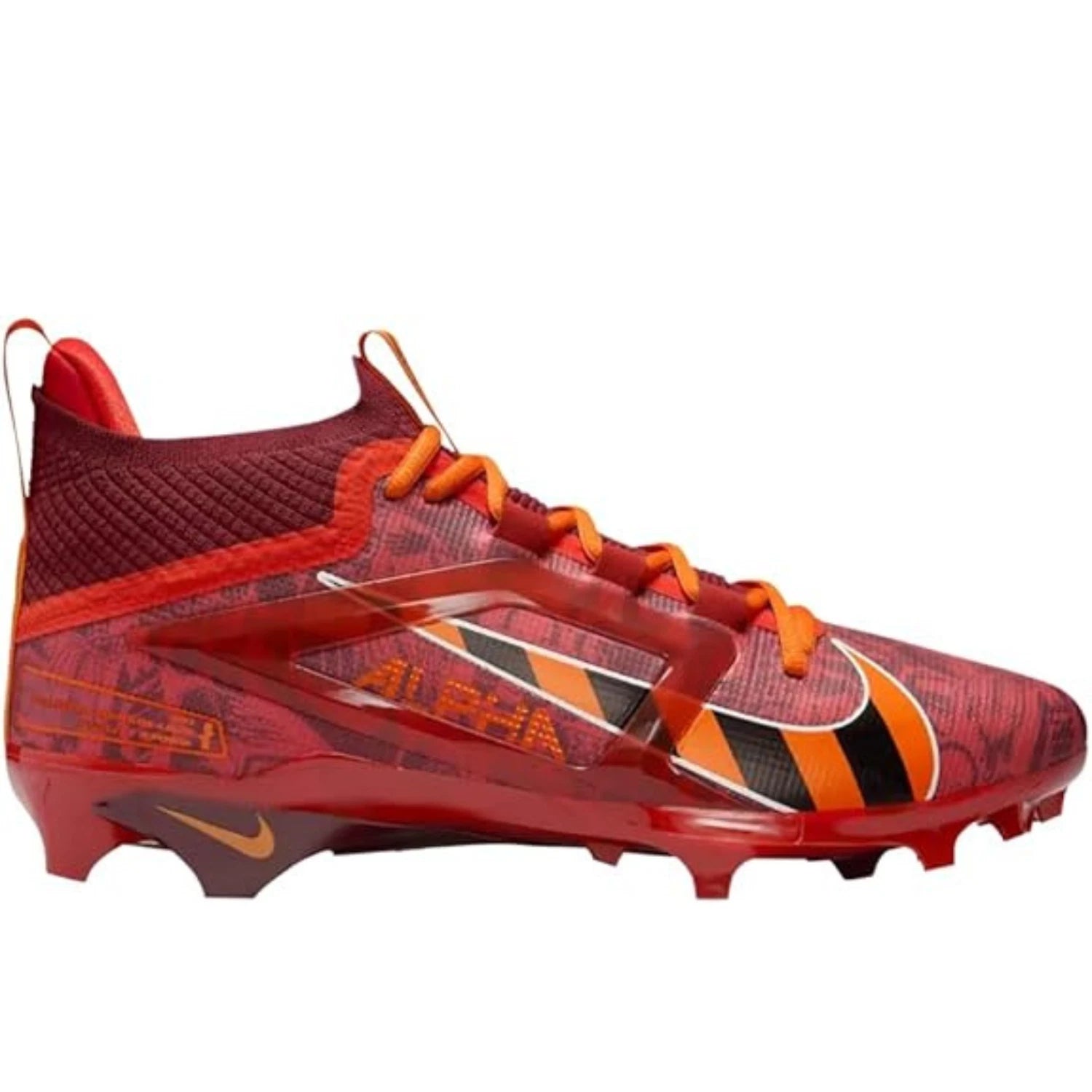 Мужские футбольные бутсы Nike Alpha Menace 4 Elite NRG FQ4046-600, красно-черные, GBNC1518 — фото 2
