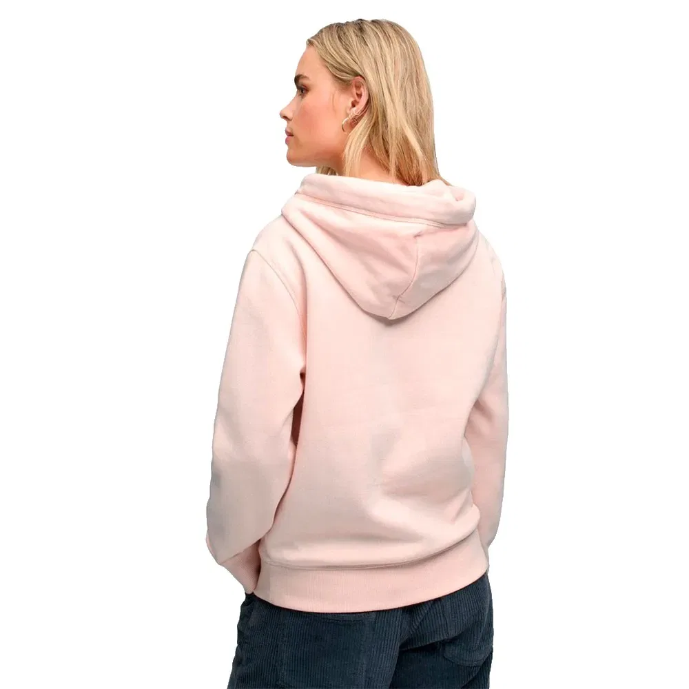 Женский худи с капюшоном Signature Embroidered Superdry, Pink — фото 2