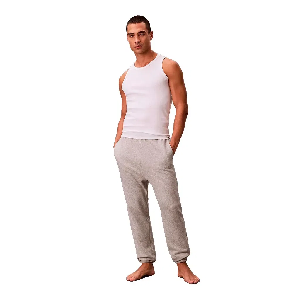 Мужская майка без рукавов с хлопковым стрейч-джерси Calvin klein, White — фото 3