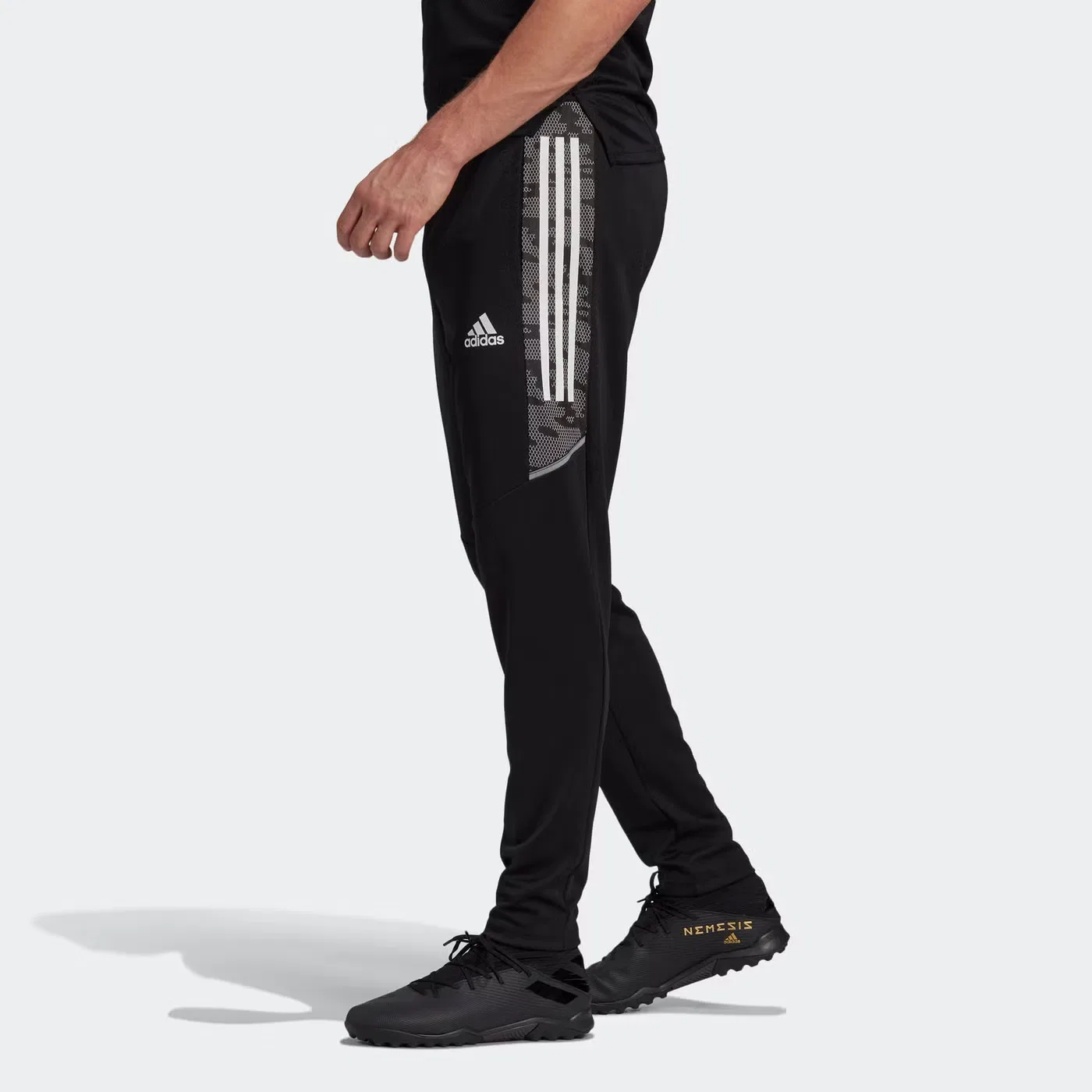 Штаны спортивные длинные Con21 Adidas, черный — фото 4