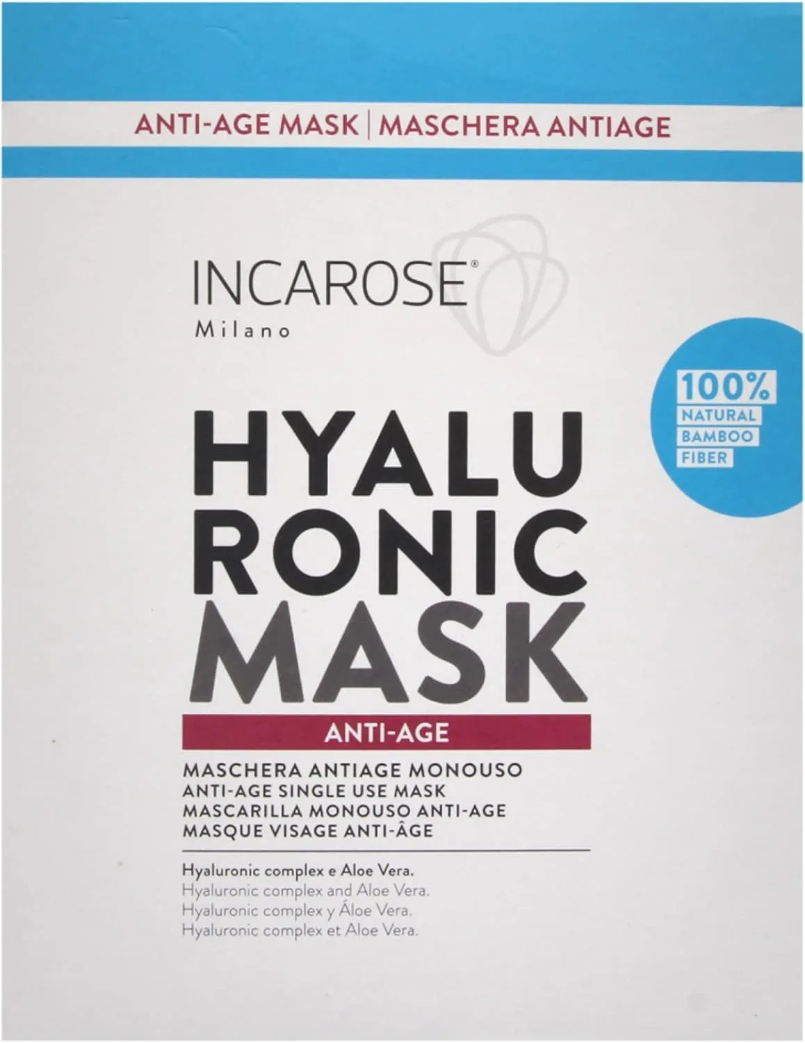 Маска для лица гиалуроновая антивозрастная INCAROSE, 17 мл