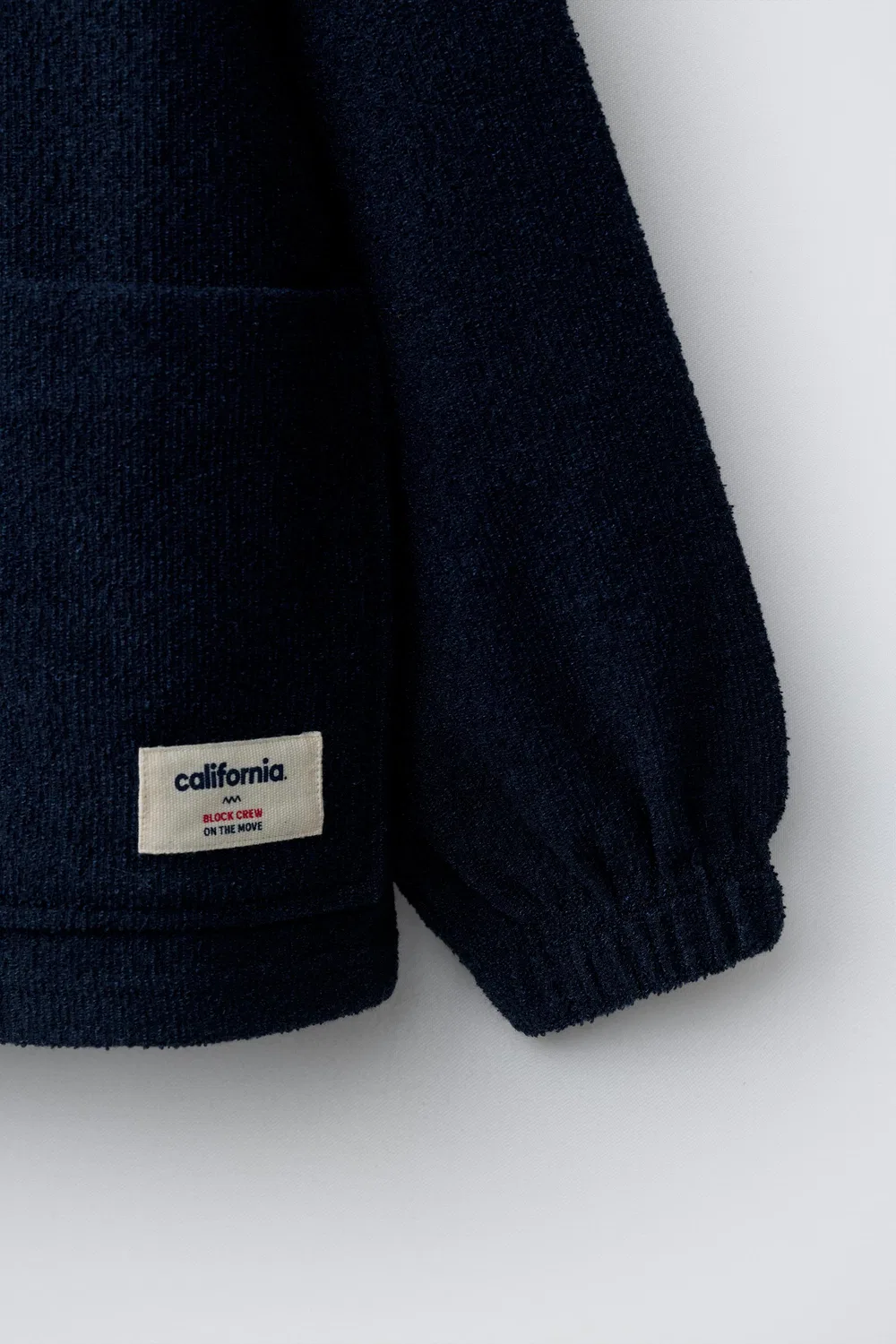 Деревенская рубашка с капюшоном ZARA, Navy Blue — фото 4