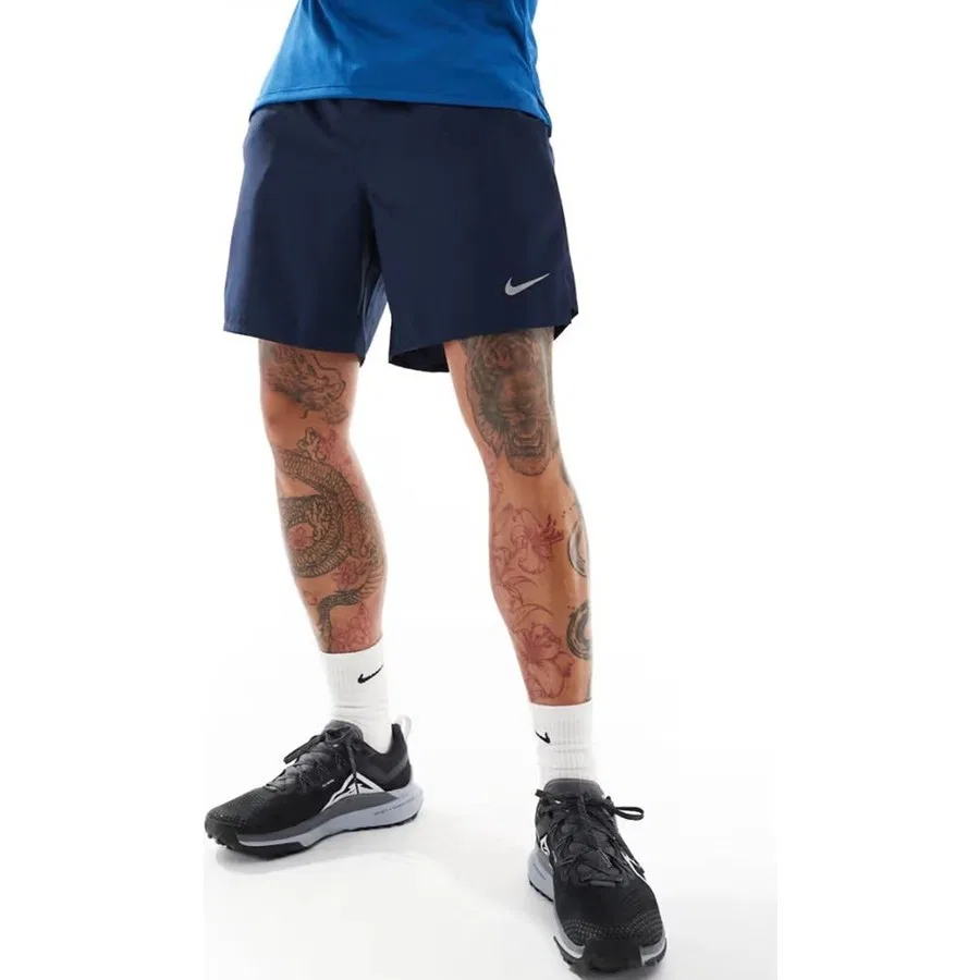Шорты спортивные с компрессионным слоем Dri Fit Challenger 2 In 1 Nike, Темно-синий